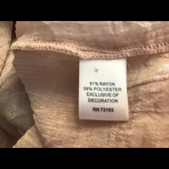 Like New Spense Boho Style Top. Champagne/Linen in Color. - Picture 8 of 10